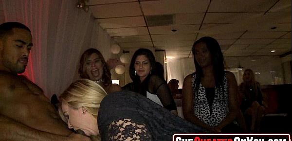  24 Cheating wives caught cock sucking at party33